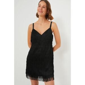 TUCKERNUCK Black Bristol Dress Size L NWT Retail $198 Tuckernuck